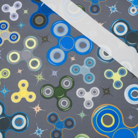 SPINNERS / grau - Wasserabweisende Webware