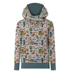 HYDROPHOBER HOODIE UNISEX - FISCHEREI (HOBBIES UND BERUFE ) - Nähset