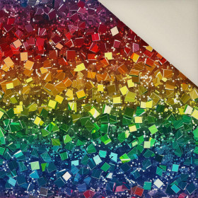 HOLOGRAPHIC RAINBOW wz. 2- Polster- Velours