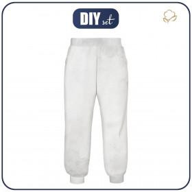 KINDER JOGGINGHOSE  "ROBIN" (98/104) - WHITE - Nähset 