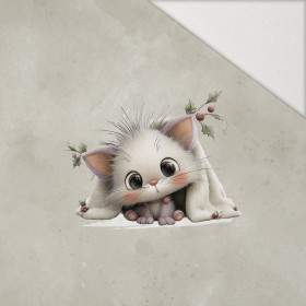 WINTER ANIMALS wz.14 - Paneel (60cm x 50cm) Hydrophober angerauter Wintersweat