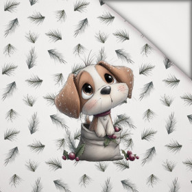 WINTER ANIMALS wz.20 - Paneel (60cm x 50cm) leichte Maschenware angeraut