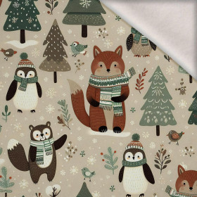 WINTER ANIMALS WZ.5 - Wintersweat angeraut mit Elastan ITY