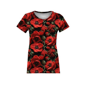 FLOWERS 3D M. 7 - Wintersweat angeraut mit Elastan ITY