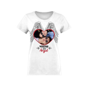 DAMEN T-SHIRT - YOU RE MY ANGEL - MIT IHREM EIGENEN FOTO  - Nähset 