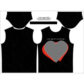 HERREN T-SHIRT - MY VALENTINE - MIT IHREM EIGENEN FOTO - Nähset