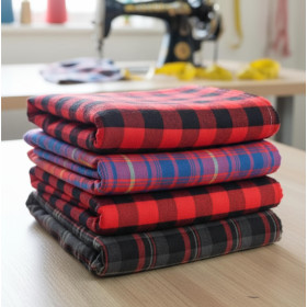 Baumwollflanell Premium - Buffalo-Karo