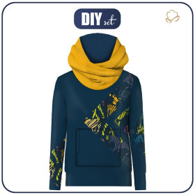 HYDROPHOBER HOODIE UNISEX - REGENBOGEN ZEBRAS Ms. 2 - Nähset