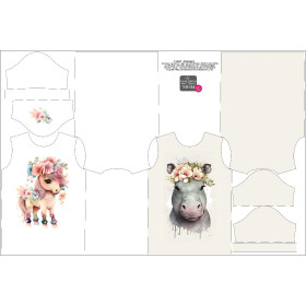 2-PACK - KINDER T-SHIRT - BABY ANIMALS M. 1 - Nähset