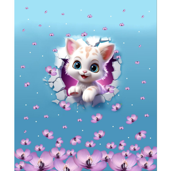 ANIMALS CRACKED wz.1 (cat) - panel (60cm x 50cm) Sommersweat