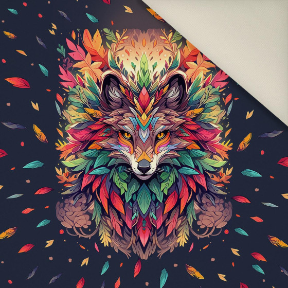 ANIMALS MANDALA wz.1 - Panel (60cm x 50cm)  Polster- Velours