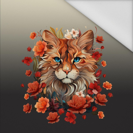 ANIMALS MANDALA wz.5 - panel (60cm x 50cm) Wasserabweisende Webware