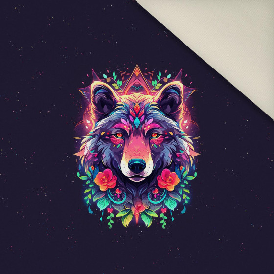 ANIMALS MANDALA wz.6 - Panel (60cm x 50cm)  Polster- Velours