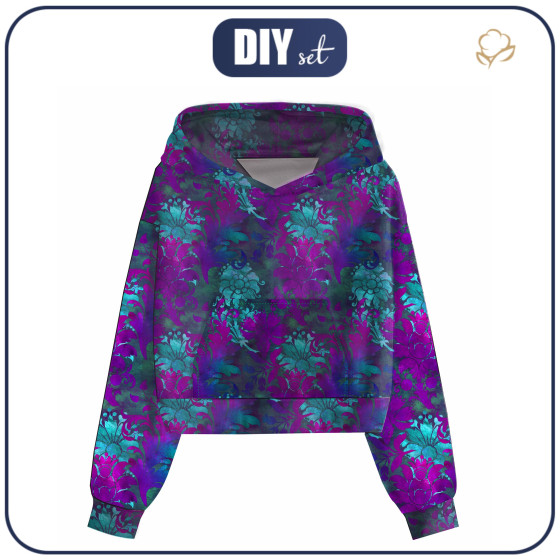 Cropped Hoodie (IDA) - FLORAL  MS. 2 - Nähset