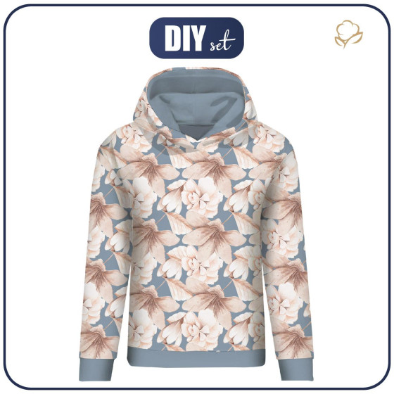 CLASSIC DAMEN HOODIE (POLA) - RETRO FLOWERS M. 2 - Nähset