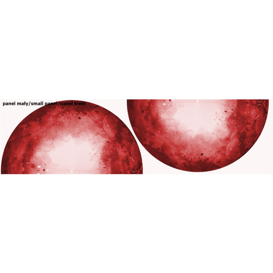 KLECKSE (rot) - Tellerrock-Panel 