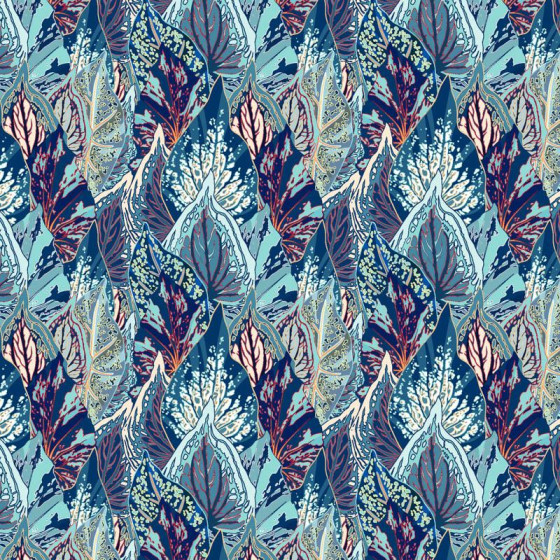 BLAUE BLÄTTER (VINTAGE)