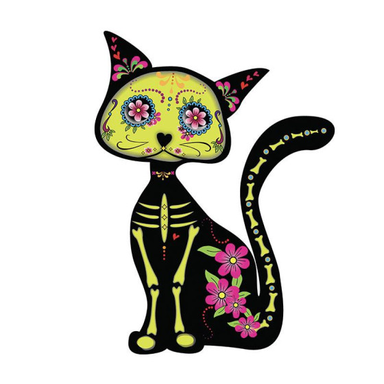 KATZE ELENA (DIA DE LOS MUERTOS) - Paneel 75cm x 80cm