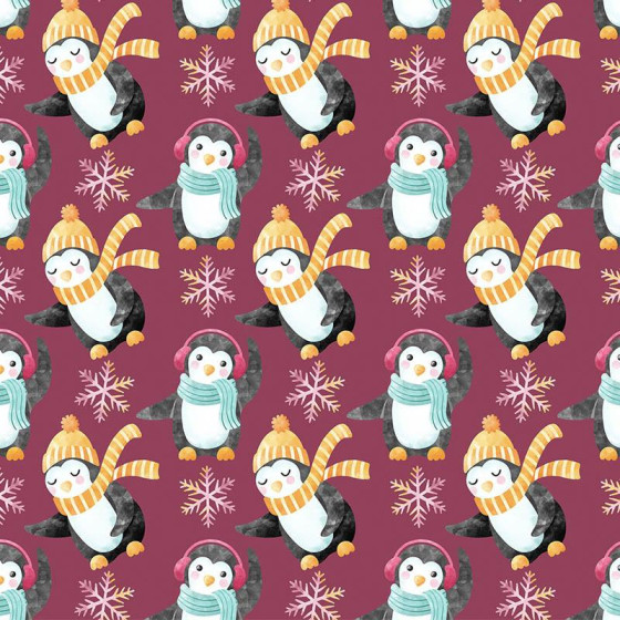 PINGUINE / SCHNEEFLOCKEN m. 2 (WEIHNACHTSPINGUINE)