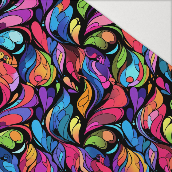 COLORFUL ABSTRACT - Hydrophober angerauter Wintersweat