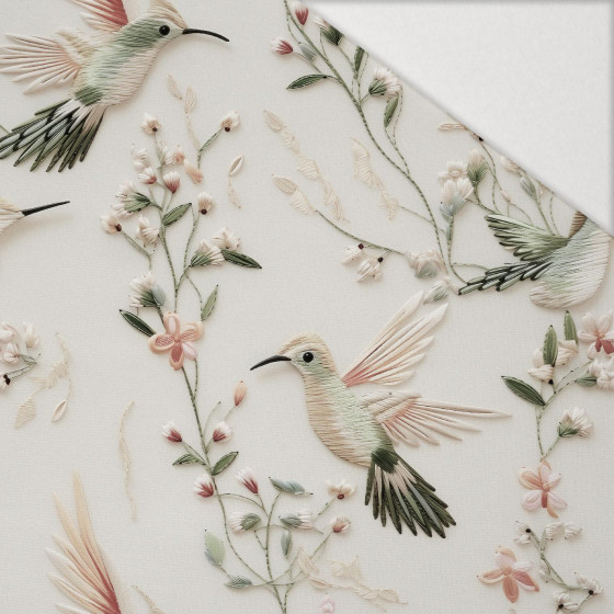 PASTEL BIRDS M. 6 (Kolibris) - Hydrophober angerauter Wintersweat
