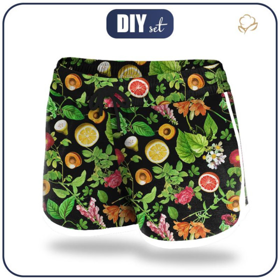 Damen Badeshorts - PARADIESFRÜCHTE ms. 2 (PARADIESGARTEN) - Nähset