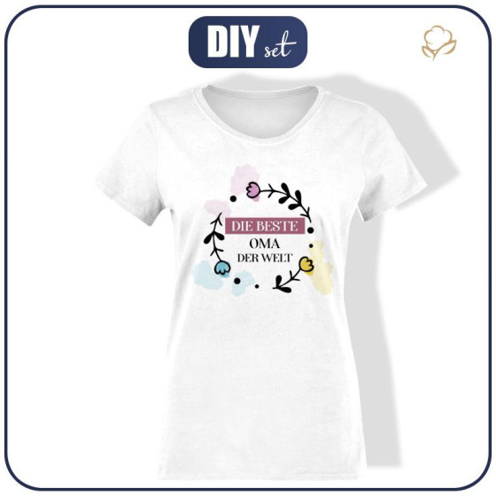 DAMEN T-SHIRT - Die beste Oma der Welt Ms. 2 - Single Jersey