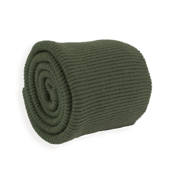 D-50 DUNKLE OLIVE - Bündchenstoff gerippt