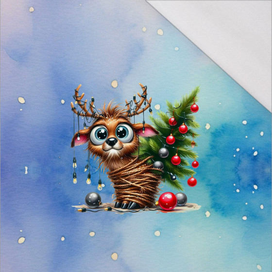 Christmas animal wz. 3 - panel (60cm x 50cm) SINGLE JERSEY 