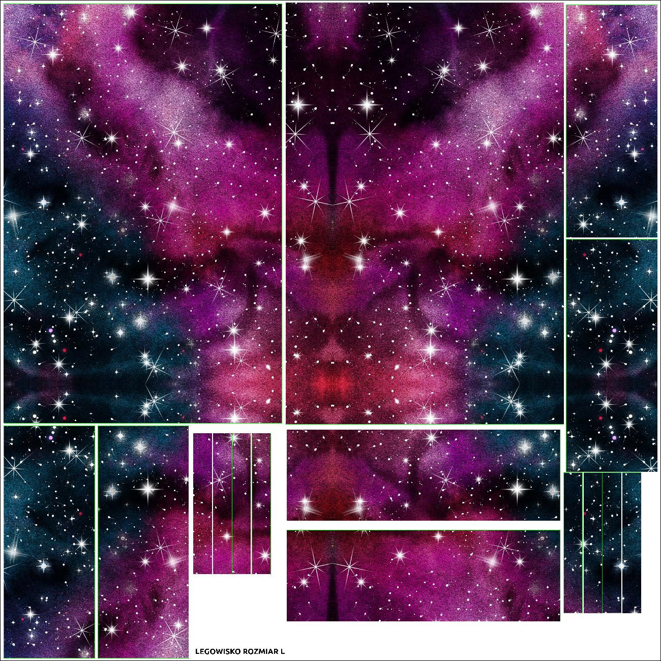 ZVÍŘECÍ POSTEL - Akvarelová galaxie Vz. 8 - sada siti