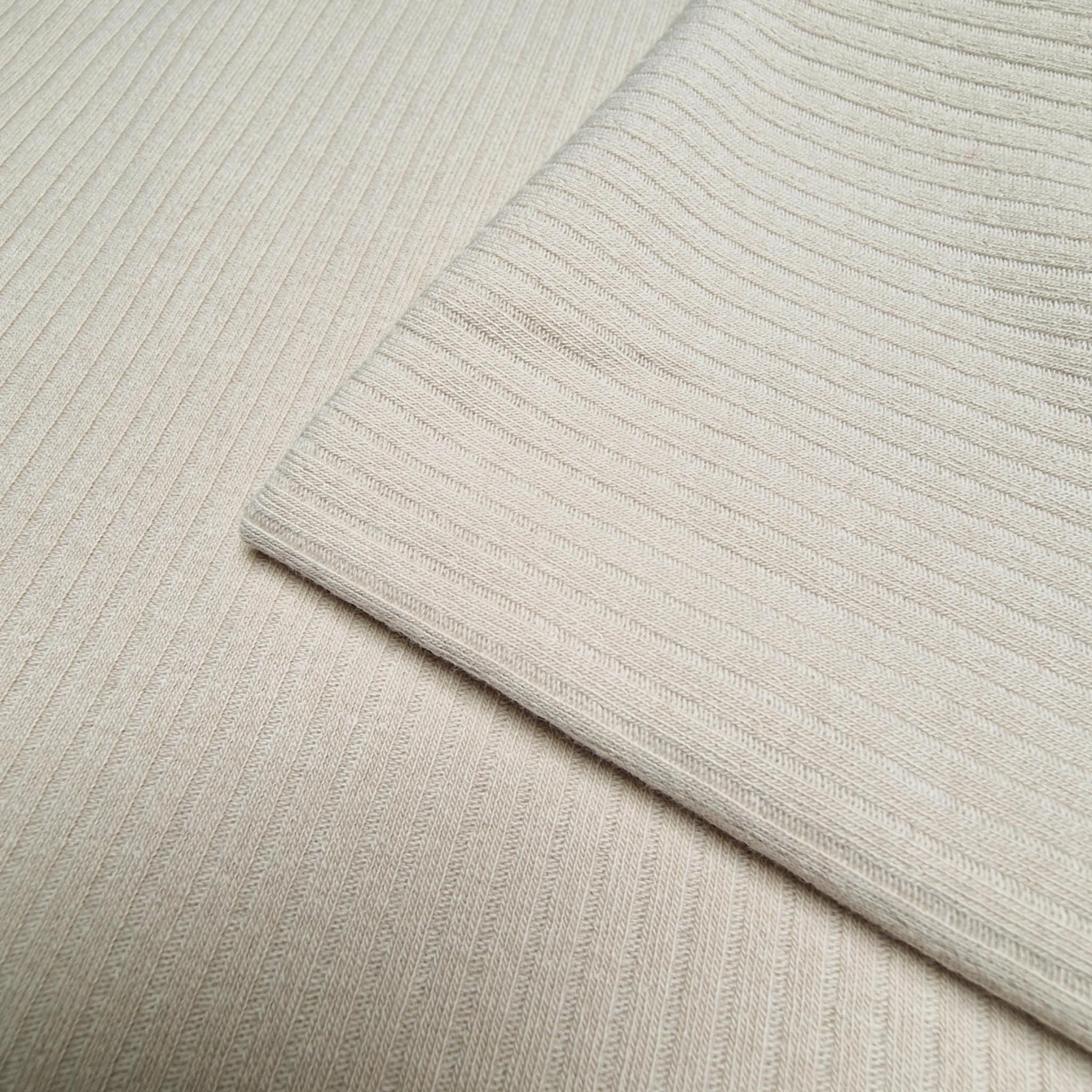 Žebrovaný úplet HARMONIA 4x2 - Light beige (D-55)