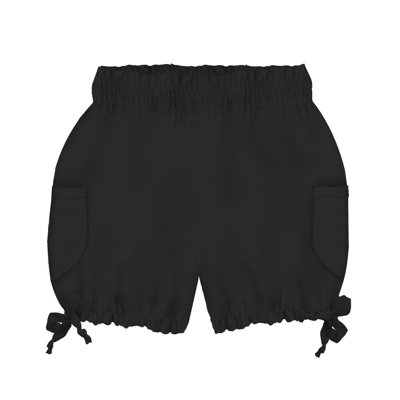 DĚTSKÉ ŠORTKY PUMPY - BLACK - sada šití