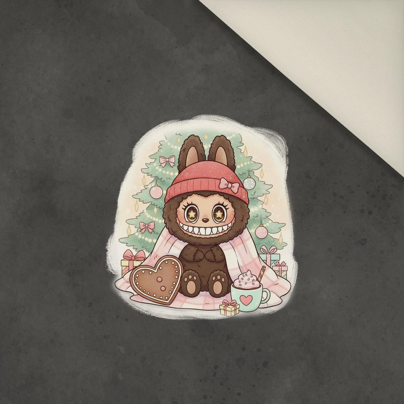 Creepy Cute Christmas WZ.5 - panel (60cm x 50cm)  Potahový velur 