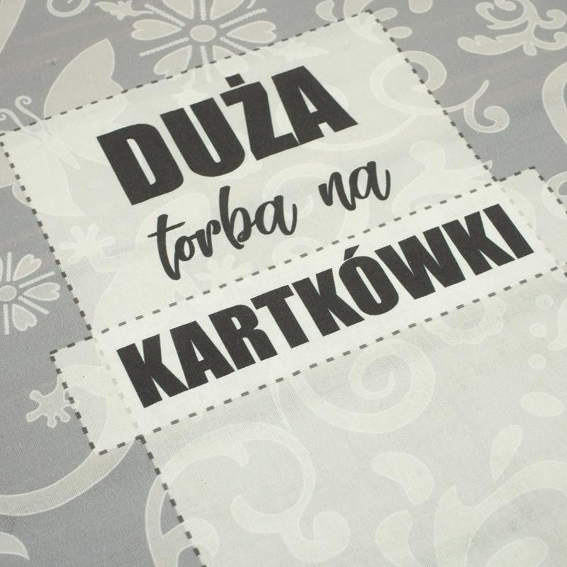 Duża torba na kartkówki / etno - panel tkanina bavlněná