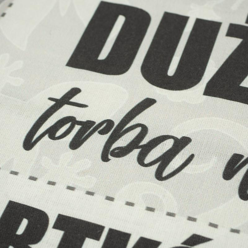 Duża torba na kartkówki / etno - panel tkanina bavlněná
