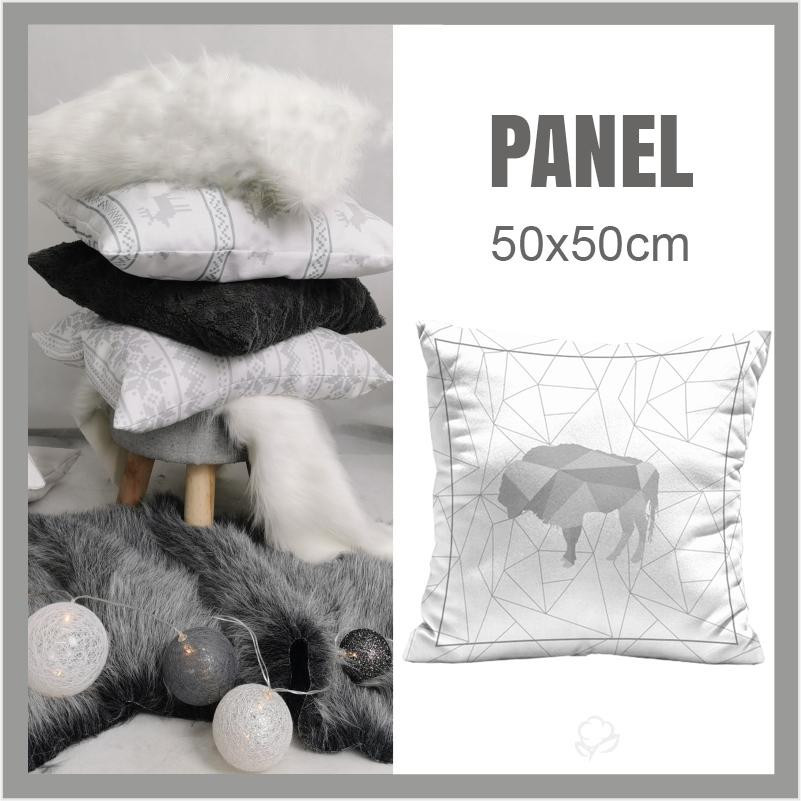 POLŠTÁŘOVÝ PANEL - GEOMETRICKÝ ZUBR (ADVENTURE) / bílý led