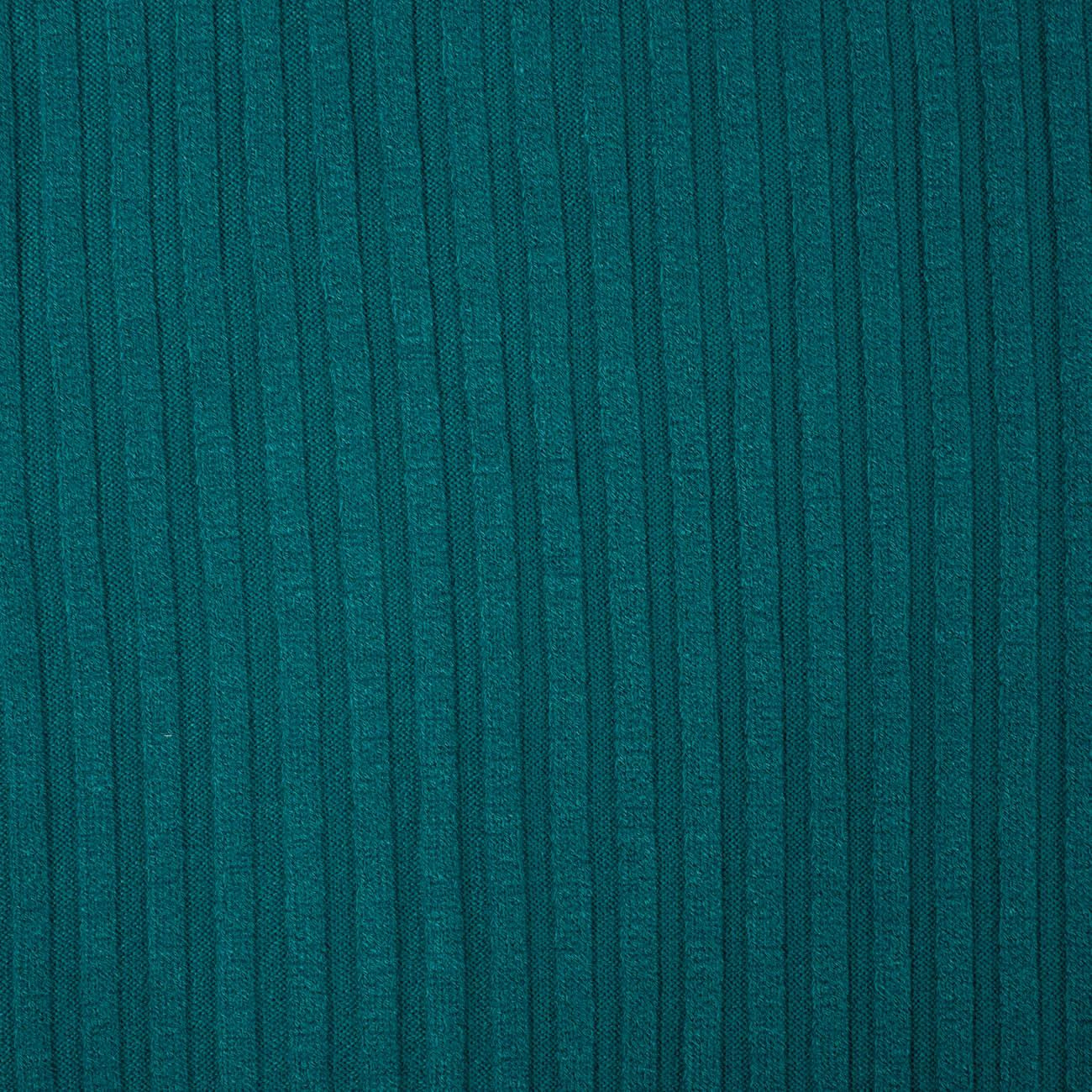 Smaragdově zelený - Pletenina žebrovaná