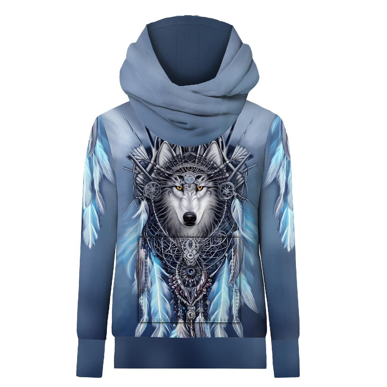 UNISEX HYDROFOBNÍ MIKINA UNISEX - SPIRIT WOLF - Sada šití