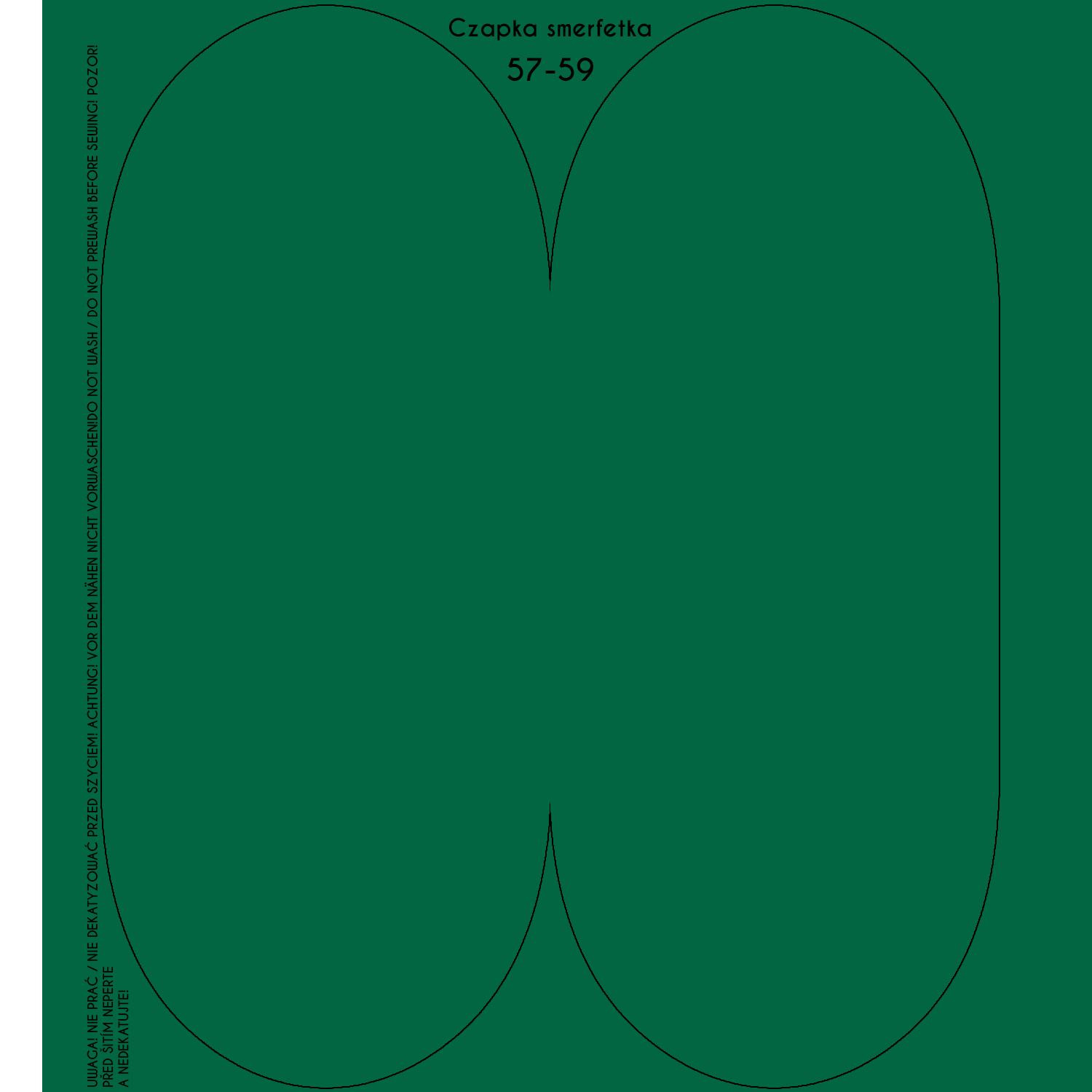 ČEPICE “Šmoulinka” - B-27 - LUSH MEADOW / zelená / Velikost na výběr