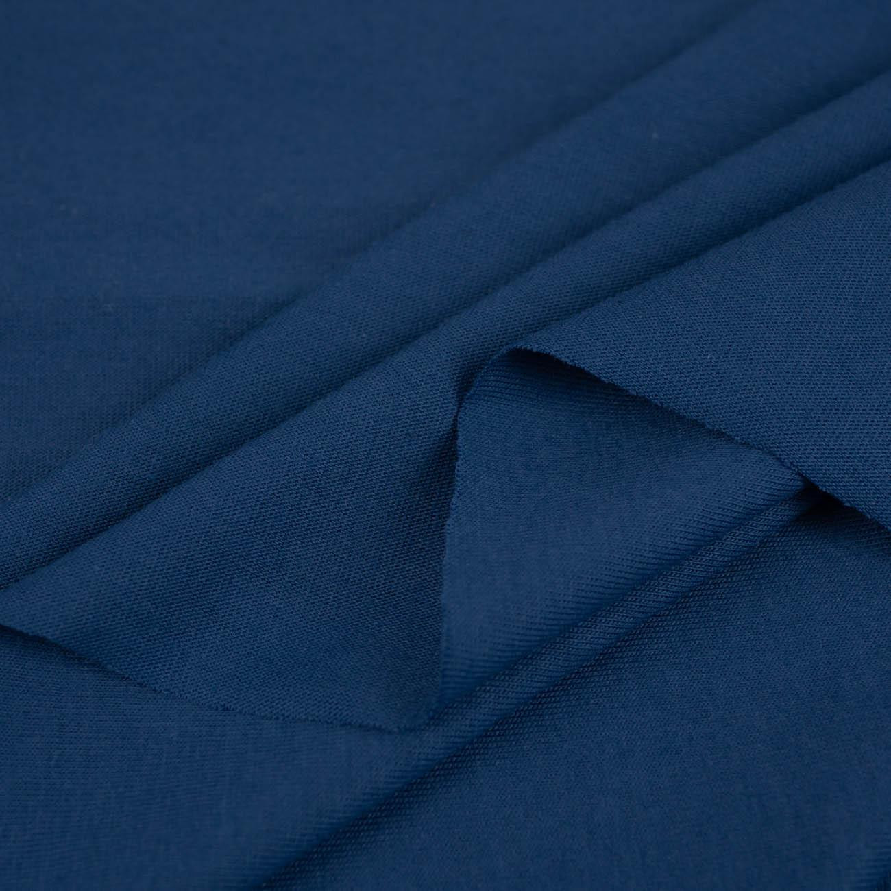 D-94 TMAVĚ MODRÝ - úplet tričkovina 100% bavlna T140