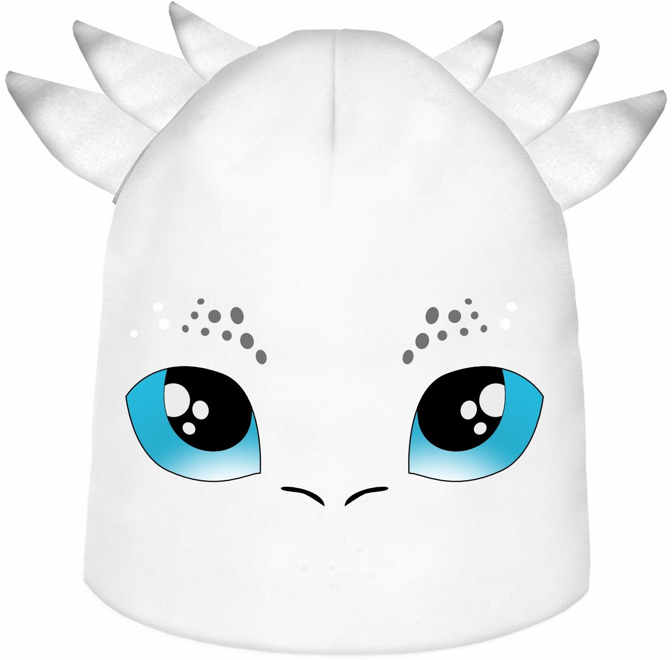 DĚTSKÁ ČEPICE A ŠATKA (DINO) - WHITE DRAGON - Sada šití