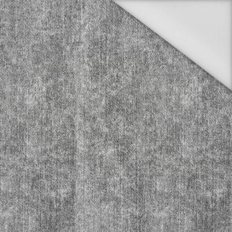 ROZŘEZANÝ JEANS (šedý) - tkanina voděodolná