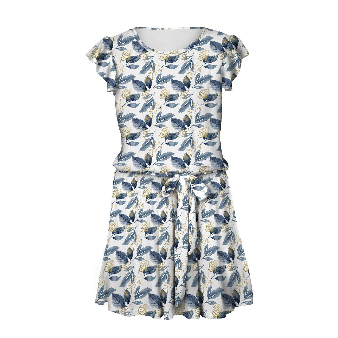 ŠATY "EMMA" - RETRO FLOWERS VZ. 5 - Jersey viskózový s elastanem 