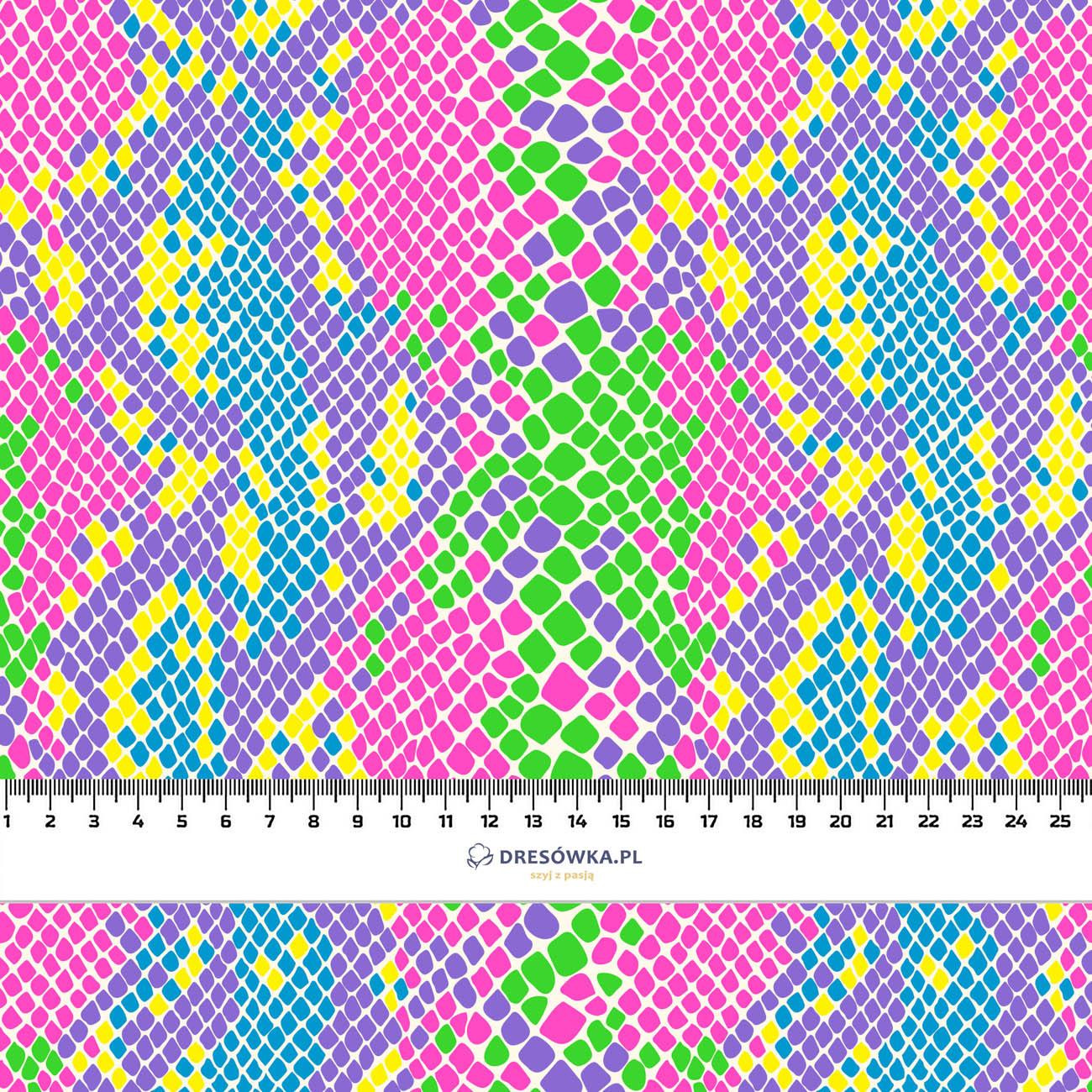 NEON HADÍ KŮŽE VZ.1 - organický úplet single jersey s elastanem 