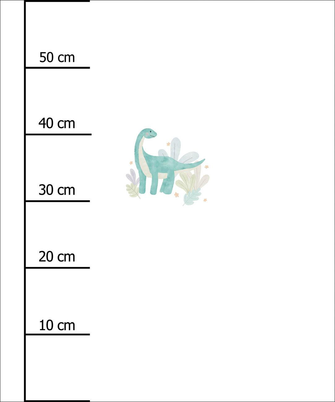 TYRANOSAURUS / bílá - panel (60cm x 50cm) SINGLE JERSEY