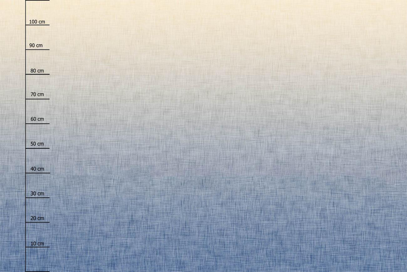 OMBRE / ACID WASH - modrý (vanilkový) - PANORAMICKÝ PANEL (110cm x 165cm)