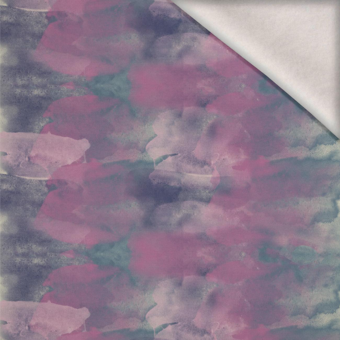 PASTEL CAMOUFLAGE - teplákovina počesaná s elastanem ITY