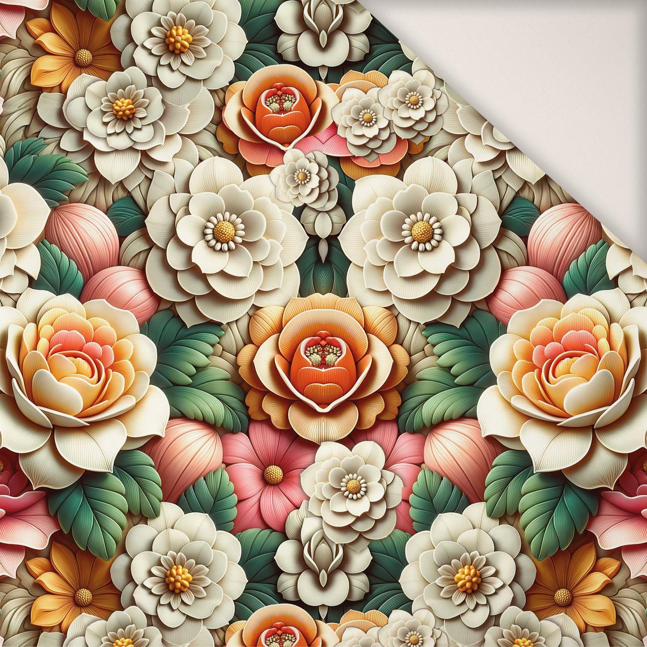 FLOWERS - PERKAL bavlněná tkanina