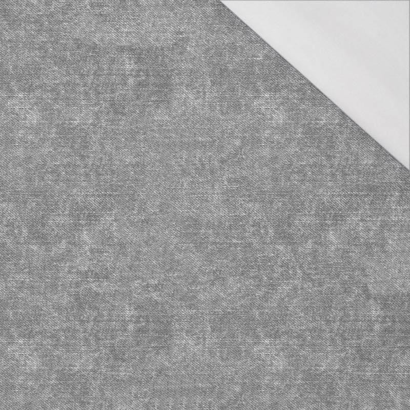ACID WASH / šedý - organický úplet single jersey s elastanem