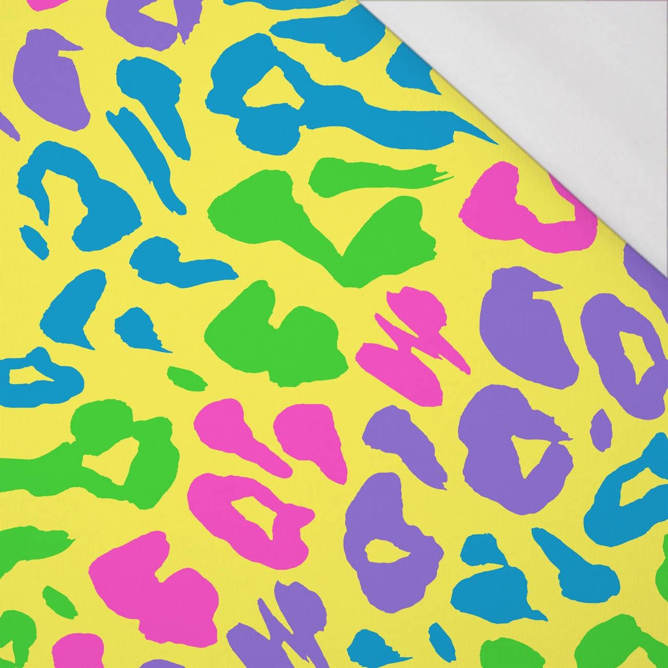 NEON LEOPARD vz.2 - organický úplet single jersey s elastanem